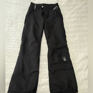 SPYDER Black Kids Snow/Ski Pants